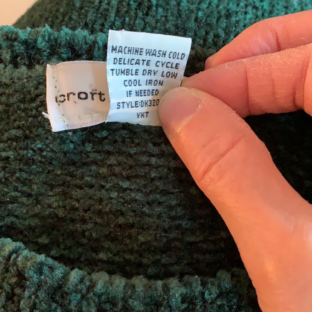 Croft & barrow women’s green sweater size XL - Picture 5 of 5